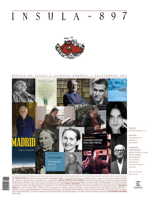 Title details for Misceláneo (Ínsula n° 897, septiembre de 2021) by AA. VV. - Available